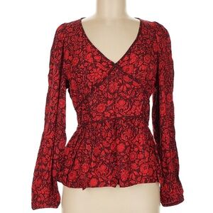 Knox Rose Red Floral Blouse